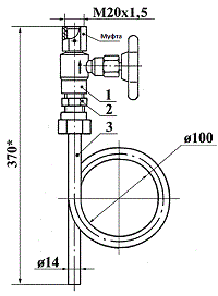 ЗК14-1.00-95 отборное устройство давления